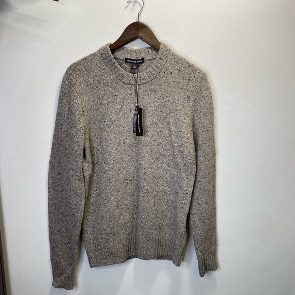 Michael Kors Tan Crewneck Sweater Classic Knit Size M - Picture 1 of 12